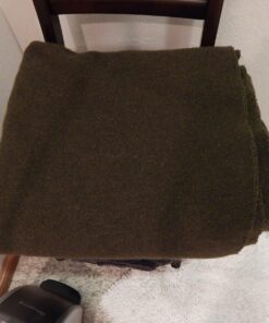 Olive Drab Green Warm Fire Retardant Blanket, 66" x 90" (80% Wool)-US Military Style 39 81oLcfb1oWL