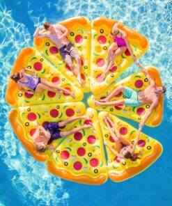 Swimline Inflatable Pizza Slice Pool Float, Multicolor 26 81oNlvdtWqL