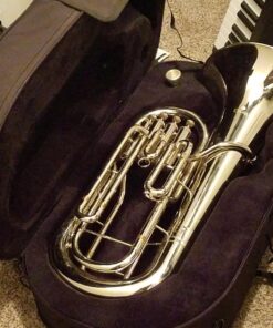 Mendini by CECILIO MEP-N Nickel Plated B Flat Euphonium with Stainless Steel Pistons 20 81oP96nA4PL