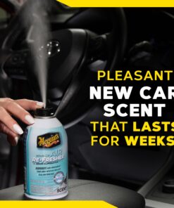 Meguiar's Whole Car Air Refresher, Odor Eliminator Spray Eliminates Strong Vehicle Odors, New Car Scent - 2 Oz Spray Bottle 2 Fl Oz (Pack of 1) 22 81oPMTvcOL