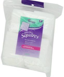 Swisspers Cotton Squares, 100% Cotton Quilted for Strength, Reclosable Pouch, 80 Count Bag 6 81oQakqvVQL