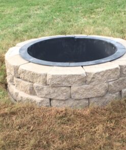 Sunnydaze 2mm Thick Steel Fire Pit Ring Insert - DIY Above or In-Ground Liner - 46-Inch Outer Diameter (30-Inch Inner Diameter) 30 Inch 33 81oSpIP4k4L