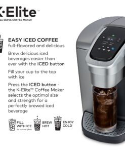 Keurig K-Elite Single-Serve K-Cup Pod Coffee Maker, Brushed Silver 32 81oStSzo1mL