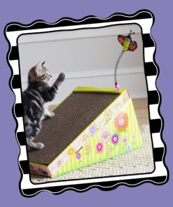 Petmate FAT CAT Big Mama's Scratch 'n Play Ramp Reversible Cardboard Toy 18 81oT0a8IlQL