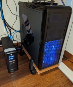 Kantek Mobile CPU Stand with Adjustable Width and Locking Casters, 16-Inch Wide x 7-Inch Deep x 4.8-Inch High (CS200B),Black 31 81oT5XRBgGL