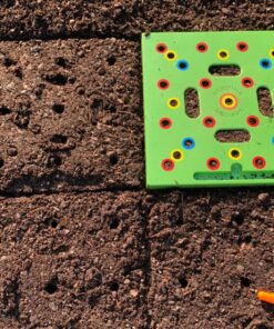 Seeding Square – Seed Spacer Tool for Maximum Harvest, Organized Plants & Less Weeds – Square Foot Garden – Includes: Color Coded Seed Template & Magnetic Dibber/Seed Ruler/Seed Spoon & Planting Guide 43 81oT7OZPFL 1