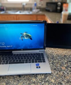 WESTHOD 12" Laptop Monitor Extender, Portable Monitor for Laptop HDMI USB C Screens Extender FHD 1080P, Plug-Play Tri-Screen for 13”-16” Laptops 109 81oTEVD B1L