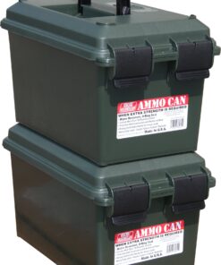 MTM AC11 Ammo Can for Bulk Ammo, Lockable, Water-Resistant, Heavy-Duty Dual Latches, Double Padlock Tabs, USA Made, Forest Green 20 81oTLe71f L