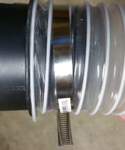 POWERTEC 70143 4" x 20' PVC Dust Collection Hose for Dust Collector for Woodworking and Shop Vacuum, 4 Inch Dust Collector Hose for Dust Collection Fittings, Clear 4" x 20' 24 81oU8hJ0y5L