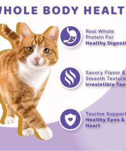 Halo Indoor Wet Cat Food, Grain Free, Turkey & Duck 5.5 Oz Can (Pack of 12) 13 81oUEy099nL