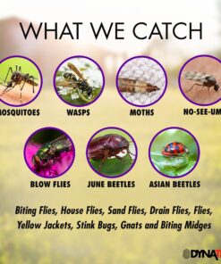 DynaTrap DT1050SR Mosquito & Flying Insect Trap – Kills Mosquitoes, Flies, Wasps, Gnats, & Other Flying Insects – Protects up to 1/2 Acre 32 81oW43tknmL