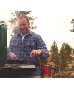 Coleman Classic 3-Burner Propane Camping Stove, Portable Camp Stove with 3 Adjustable Burners & Push-Button Instant Ignition, 28,000 BTUs for Camping, Tailgating, Grilling, BBQs, & More Green 31 81oWWcyyG9L 3