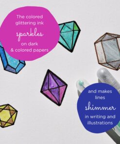 SAKURA Gelly Roll Stardust Glitter Gel Pens - Bold Point Ink Pen for Lettering, Drawing, Invitations, & Stationery - Assorted Colored Ink - Bold Line - 16 Pack 24 81oX5ZSLVbL 1