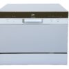 SPT SD-2224DS ENERGY STAR Compact Countertop Dishwasher with Delay Start - Portable Dishwasher with Stainless Steel Interior and 6 Place Settings Rack Silverware Basket, Silver 47 81oYvtN6DbL