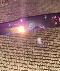 Wild Turkey Handmade Rainbow Frame with Black Overlay with Elk Cutout Knife Original version 33 81oZ3Ta2xUL