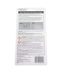 Rain-X 600001 Windshield Repair Kit - Quick And Easy Durable Resin Based Kit for Chips and Cracks, Good For Round Damage Below 1" In Diameter And Cracks Smaller Than 12" In Length, BLUE,YELLOW Pack of 1 Clear 31 81oZozI4bNS
