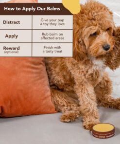 Natural Dog Company Paw Soother Balm, 2 oz. Tin, Dog Paw Cream and Lotion, Moisturizes & Soothes Irritated Paws & Elbows, Protects from Cracks & Wounds 2oz Tin 27 81oabbu35TL