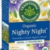 Traditional Medicinals Tea, Organic Nighty Night, Relax & Get a Good Night's Sleep, 96 Tea Bags (6 Pack) Passion flower 16 Count (Pack of 6)