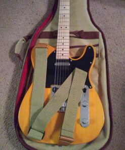 Fender Leather Strap Red/Black 36 81oc w2McL