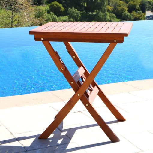 VIFAH Malibu Outdoor Folding Bistro Table