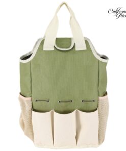 Alternative view of Garden Tool Set | Garden Tools Organizer Tote | Gardening Gloves Included Great Garden Tools for Woman and Men | 9 Piece Garden Accessories Tool Organizer Kit | Gardening Gifts | Gardeners Supply Green