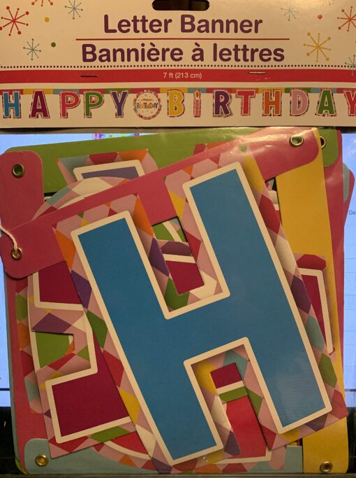 Happy Birthday Butterfly Letter Banners, 7 ft. by Greenbrier