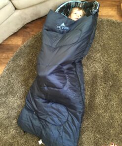 TETON Sports Junior Sleeping Bags – Finally, Sleeping Bag for Boys, Girls, all Kids, Warm and Comfortable; For all camping weather and built to last Blue (Blue Liner) Junior 20F 21 81oj jOtenL