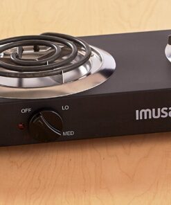IMUSA USA GAU-80306 Electric Double Burner 1750-Watts , Black 22 81ojLIWKs4L