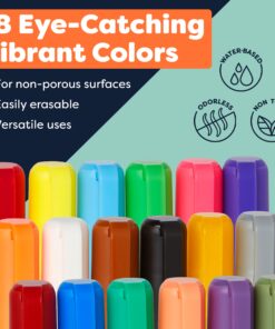 CHALK MARKERS By FANTASTIC MEGA 18 Pack, BEST Art, Menu Board Bistro Boards - Glass & Window Paint Marker Pens - Reversible 6mm Fine or Chisel Tip Classic - 18 Pack 26 81ojQwxFxL 1