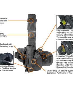UTG Special Operations Universal Tactical Black Leg Holster (Left Handed) 12 81okB1zWLVS