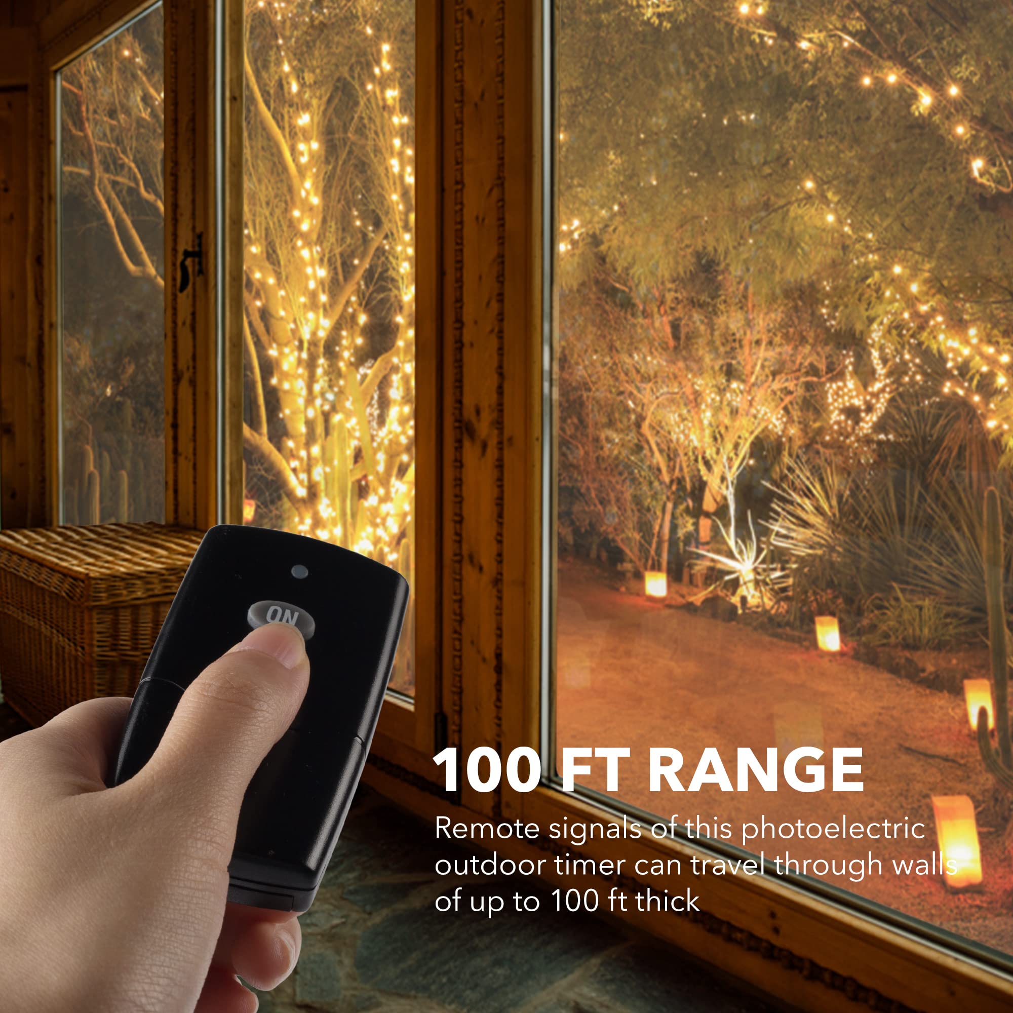 BN-LINK Outdoor Indoor Wireless Remote Control 3-Prong Outlet Weather Proof Heavy Duty 15 AMP Compact (Black) 3 Grounded Outlets with Remote 6-inch Cord 100ft Range ETL Listed 131R 5 BN-LINK Outdoor Indoor Wireless Remote Control 3-Prong Outlet Weather Proof Heavy Duty 15 AMP Compact (Black) 3 Grounded Outlets with Remote 6-inch Cord 100ft Range ETL Listed 131R - Image 5