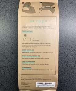 PURGGO Car Air Freshener - Lasts 365+ Days No Chemicals 100% Activated Bamboo Charcoal Fragrance-Free Deodorizer, Natural Auto Odor Eliminator, Purifier, Neutralizer, Absorb Smoke Smell 1 Count (Pack of 1) 70 81onEAMocIL