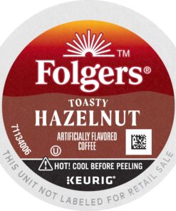 Folgers Toasty Hazelnut Flavored Coffee, 72 Keurig K-Cup Pods 12 81onrYrQqNL