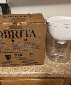 Brita Large 10-Cup Water Filter Pitcher with 1 Standard Filter, Made Without BPA, White (Design May Vary) 10cup Original 47 81ooIsfAgOL