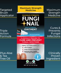 Fungi Nail Anti-Fungal Ointment, Kills Fungus That Can Lead to Nail & Athlete’s Foot with Tolnaftate & Clinically Proven to Cure Infections, Natural Color, 0.7 Fl Oz 22 81oqTg7nQyL