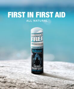 H2Ocean Blue Green Foam Soap - Tattoo Foam Antibacterial Soap for Tattoo Aftercare - Tattoo Care with Aloe Vera - Travel-Size Tattoo Moisturizer Soap - 1.7 oz 21 81otE 2A3lL