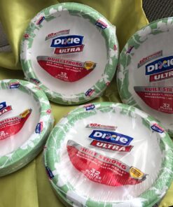 Dixie Ultra Disposable Plates, 8 1/2 Inch, 32 Count, Design/Color May Vary (Pack of 4) 32 Count (Pack of 4) 13 81otLhcHwQL