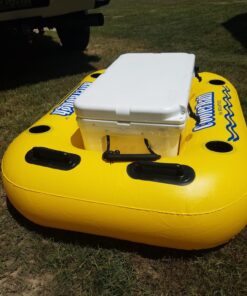 SOLSTICE Super Chill Inflatable River Raft Float Tube Series 1-6 Person With Cupholders Cooler Mesh Bottom Backrest Grab Handles Tie On Rope For River Lake Ocean Pool Floating Snow Heavy Duty Material Floating Cooler Raft 21 81otss01rvL