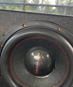 QPower QBOMB12V Dual 12 Inch Subwoofer Box with Bedliner Spray for Speakers, High-Performance Vented Subwoofer, Durable Sub Box, Black 40 81ouemPlQ6L