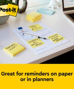 Post-it Notes, 3x3 in, 24 Pads, Canary Yellow, Clean Removal, Recyclable 16 81oxaDDUrRL