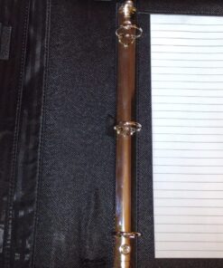 Case-it Executive Zippered Padfolio with Removable 3-Ring Binder and Letter Size Writing Pad, Black (PAD-40) Single PAD-40 49 81oxdOs wJL