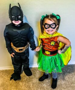 Rubie's Child's Dark Knight Rises Deluxe Muscle Chest Batman Costume with Mask, Small 25 81oyy1 mTfL