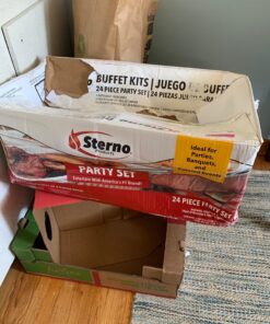 Sterno 70222 24-Piece Disposable Party Set, One Size, Silver 32 81p ghKEzDL