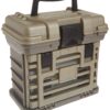 Plano Molding 135430 Stow N' Go Pro Rack with 4 #23500s Prolatch Organizers,Graphite Gray, Sandstone Small