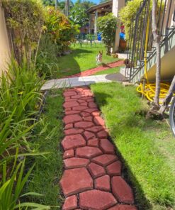 Walk Maker, Pathmate Stone Moldings Paving Pavement Concrete Molds Stepping Stone Paver Walk Way Mold for Patio, Lawn & Garden(Big Size:16.9 x 16.9 x 1.6 inch) Big Size:16.9 x 16.9 x 1.6 inch 39 81p0h0srfIL