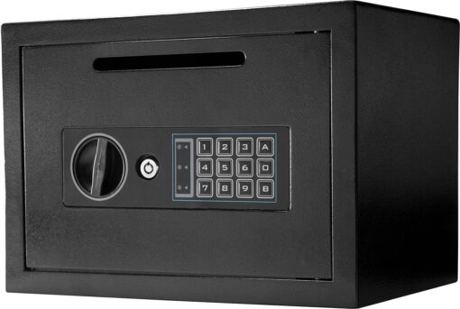 Barska AX11934 Compact 0.57 Cubic Ft Digital Multi-User Keypad Security Business Depository Drop Safe with Front Load Drop Box for Money, Cash & Mail Lock Box Compact Drop Slot