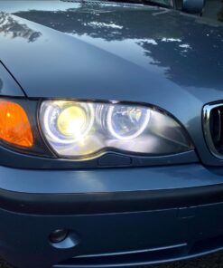 iJDMTOY 7000K Xenon White 264-SMD LED Angel Eyes Halo Ring Lighting Kit Compatible with BMW E36 E46 3 Series E39 5 Series E38 7 Series (Fit Xenon Trim ONLY) 52 81p11HWETbL