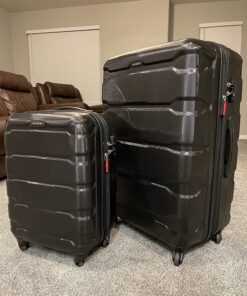 Samsonite Omni PC Hardside Expandable Luggage with Spinner Wheels, 3-Piece Set (20/24/28), Black 3-Piece Set (20/24/28) 33 81p1B8dNGL