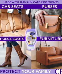 Leather CPR | 2-in-1 Leather Cleaner & Leather Conditioner (18oz) | Cleans, Restores, Conditions, & Protects Furniture, Car Seats, Purses, Shoes, Boots, Saddles/Tack, Jackets, & Auto 18 oz 43 81p2DN87DCL 3