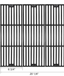 Hisencn Replacement Parts for Chargriller 3001, 3008, 3030, 4000, 5050, 5252 Gas Grill, Burner Tube, Heat Plate, Porcelain Cast Iron Cooking Grates, Ignitor for Chargriller 3 Burner Gas Grill Silver 12 81p2FwZUn3L